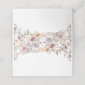 Elegant Wildflower vrijgezellenfeest Plaatskaartje (Buitenkant ongevouwen)