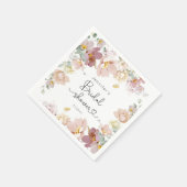 Elegant Wildflower vrijgezellenfeest Servet (Hoek)