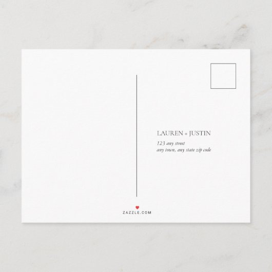 Elegant Wildflower Waterverf Modern Wedding RSVP Uitnodiging Briefkaart (Achterkant)