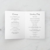 Elegant Wildflower Waterverf Trouwboekje Programma (Binnen)