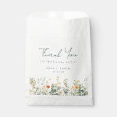 Elegant Wildflower Wedding Bedankzakje (Voorkant)