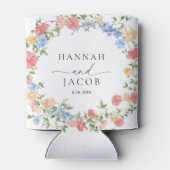 Elegant Wildflower Wedding Favor Blikjeskoeler (Achterkant)