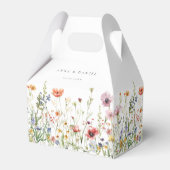 Elegant Wildflower Wedding Favor Boxes Bedankdoosjes (Achterkant)