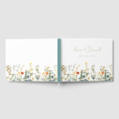 Elegant Wildflower Wedding Gastenboek (Volledig)