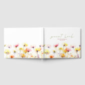 Elegant Wildflower Wedding Gastenboek (Volledig)