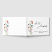 Elegant Wildflower Wedding Gastenboek (Volledig)