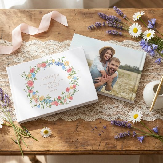 Elegant Wildflower Wedding Gastenboek