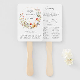 Elegant Wildflower Wedding Handwaaier