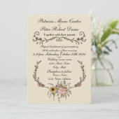 Elegant Wildflower Wedding Invitation.5-inch x 7-i Kaart (Staand voorkant)