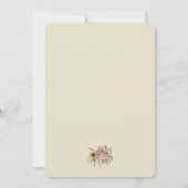 Elegant Wildflower Wedding Invitation.5-inch x 7-i Kaart (Achterkant)