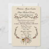 Elegant Wildflower Wedding Invitation.5-inch x 7-i Kaart (Voorkant)