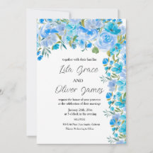 Elegant Wildflower Wedding Invitation