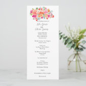 Elegant Wildflower Wedding Invitation Kaart (Staand voorkant)