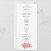 Elegant Wildflower Wedding Invitation Kaart (Achterkant)