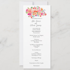 Elegant Wildflower Wedding Invitation Kaart
