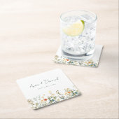 Elegant Wildflower Wedding Kartonnen Onderzetters (Insitu)