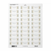 Elegant Wildflower Wedding Retouradres Etiket (Full Sheet)