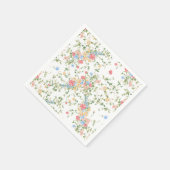 Elegant Wildflower Wedding Servet (Hoek)