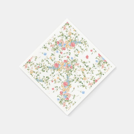 Elegant Wildflower Wedding Servet (Hoek)