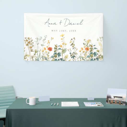 Elegant Wildflower Wedding Spandoek (Beurs)