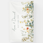 Elegant Wildflower Wedding Spandoek (Verticaal)