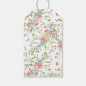 Elegant Wildflower Wedding Thank You Favor Cadeaulabel (Achterkant)