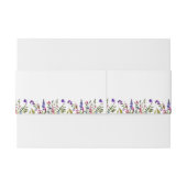 Elegant Wildflower Wedding Uitnodigingen Wikkel (Achterkant Voorbeeld)