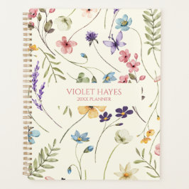Elegant Wildflower Wild Flower Floral Custom Planner