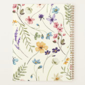Elegant Wildflower Wild Flower Floral Custom Planner (Achterkant)
