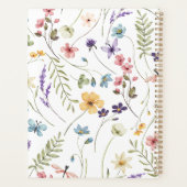 Elegant Wildflower Wild Flower Floral Custom Planner (Achterkant)