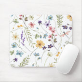 Elegant Wildflower Wild Flower Floral Muismat (Met muis)