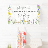 Elegant Wildflower  Wilde Floral Wedding Spandoek (Insitu)