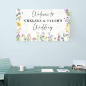Elegant Wildflower  Wilde Floral Wedding Spandoek (Beurs)