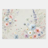 Elegant Wildflower Wrapping Paper Set – Pakket van (Voorkant 2)