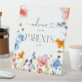 Elegant Wildflowers Advies Teken Reclamebord Met Voetstuk (Insitu)