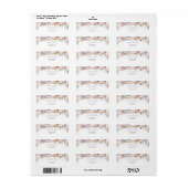 Elegant Wildflowers bruids douche adres Etiket (Full Sheet)