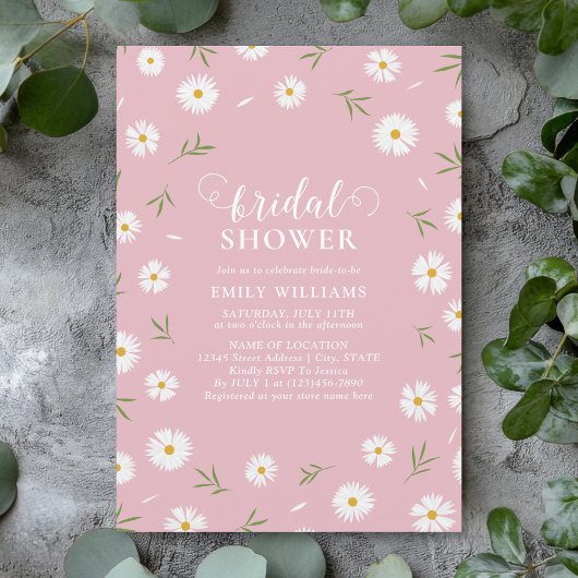 Elegant Wildflowers Floral Garden Bridal Shower Kaart