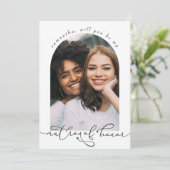 Elegant Will you be My Matron of Honor Photo (Staand voorkant)