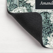 Elegant William Morris Anemone met Monogram Muismat (Hoek)