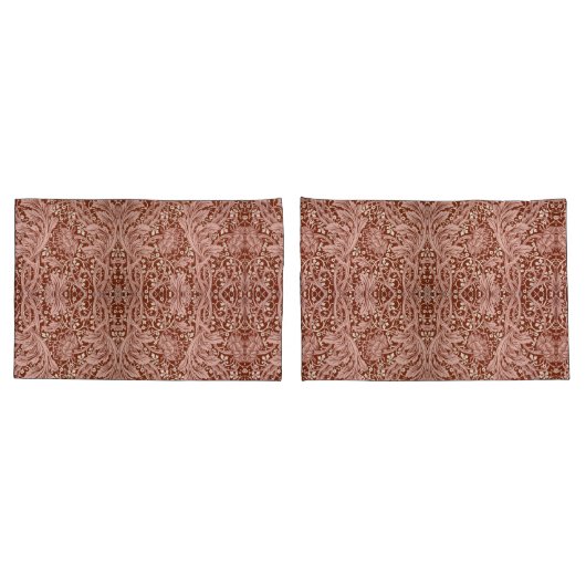 Elegant William Morris Floral Blauw Wit Patroon Kussensloop (Achterkant-Set)