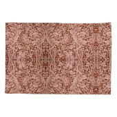 Elegant William Morris Floral Blauw Wit Patroon Kussensloop (Achterkant-Links)