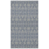 Elegant William Morris Floral Blauw Wit Patroon Tafelkleed (Voorkant)