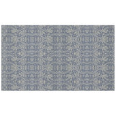 Elegant William Morris Floral Blauw Wit Patroon Tafelkleed (Voorkant (Horizontaal))