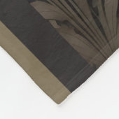 Elegant William Morris geïnspireerd wit paard Fleece Deken (Hoek)