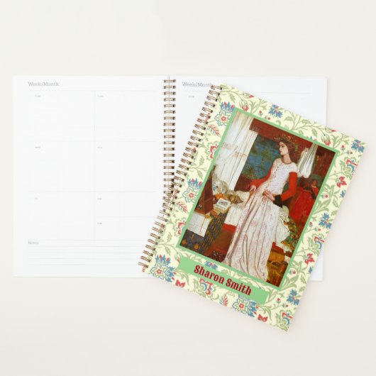 Elegant William Morris Renaissance Bloemen Persoon Planner (Display)