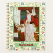 Elegant William Morris Renaissance Bloemen Persoon Planner (Voorkant)