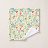 Elegant William Morris Renaissance Floral Bad Handdoek (Wasdoekje)