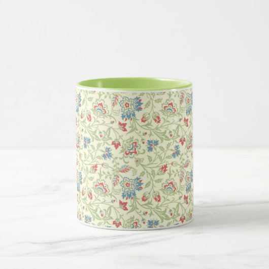 Elegant William Morris Renaissance Floral Mok (Midden)