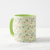 Elegant William Morris Renaissance Floral Mok (Voorkant links)