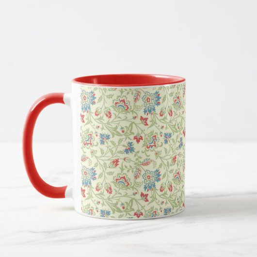 Elegant William Morris Renaissance Floral Mok (Links)